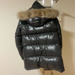 Moncler Black and Gray Puffer Jacket